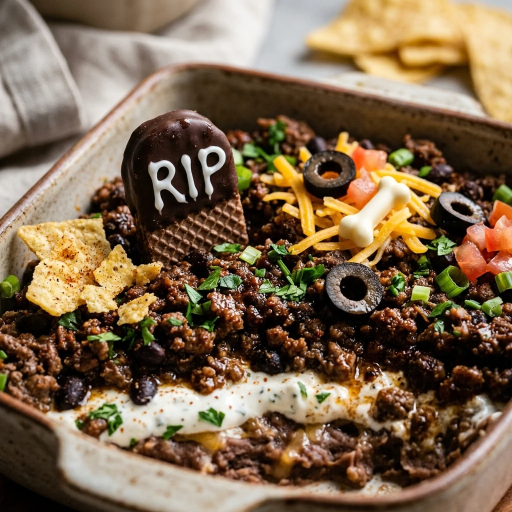 Graveyard Taco Dip