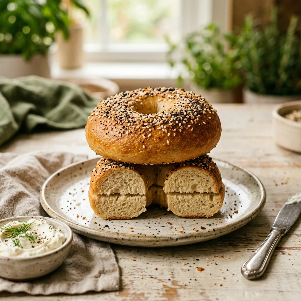 Greek Yogurt Protein Bagels 2 Ingredient Recipe