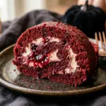 Halloween Blood Velvet Cake Roll Recipe