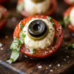 Halloween Monster Eyeball Caprese Bites Snack
