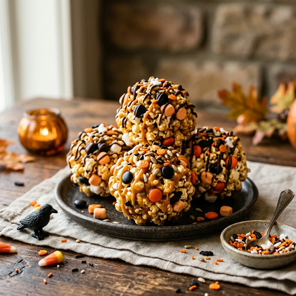 Halloween Popcorn Balls