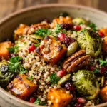 Harvest Quinoa Salad With Roasted Veggies