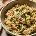 Healthy Crockpot Lemon Herb Chicken And Quinoa