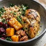 Healthy Fall Harvest Chicken And Butternut Bowl