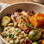 Healthy Fall Harvest Chicken And Butternut Bowl
