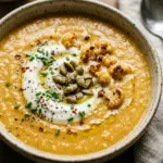 Healthy High Protein Cauliflower Pumpkin Soup Recipe