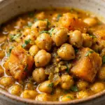 Healthy High Protein Pumpkin Chickpea Curry Recipe