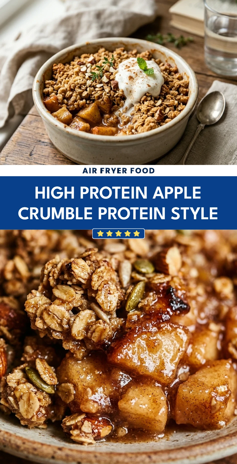 High Protein Apple Crumble Protein Style