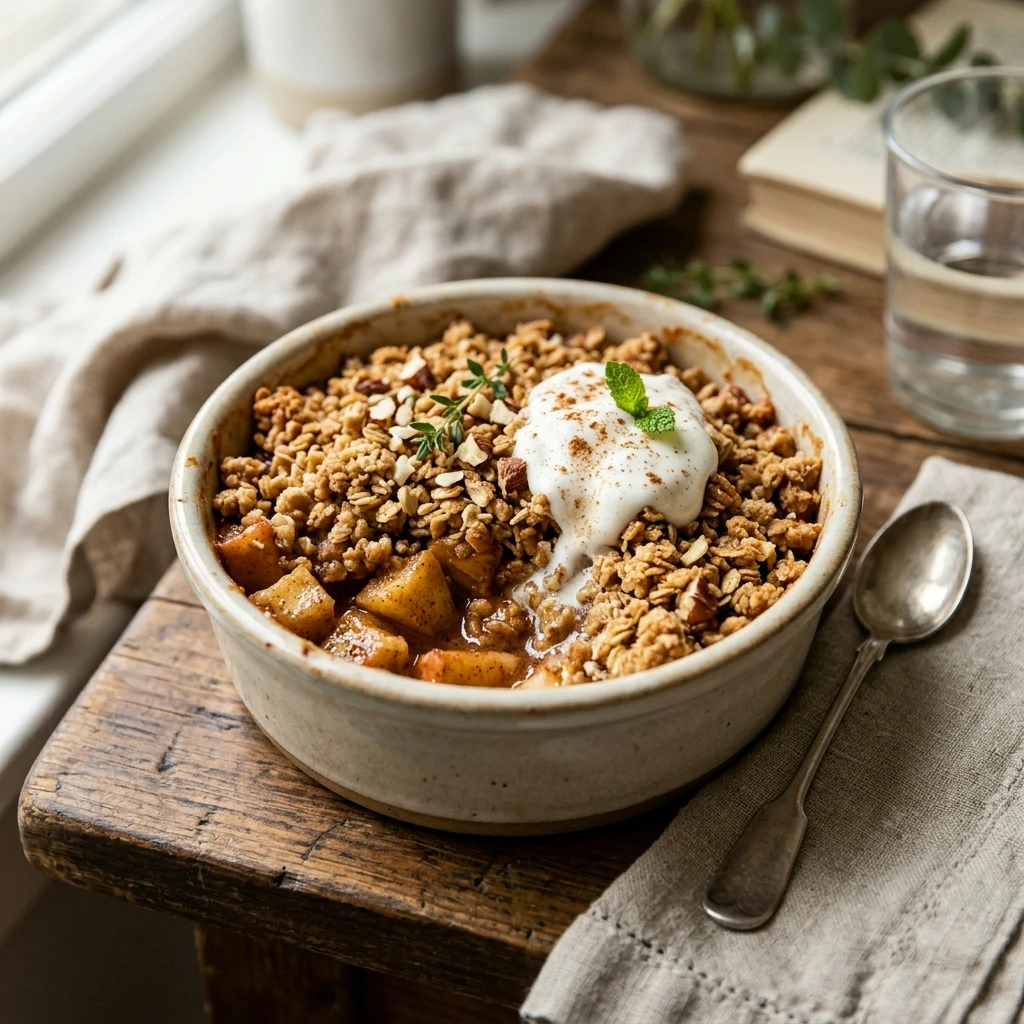 High Protein Apple Crumble Protein Style