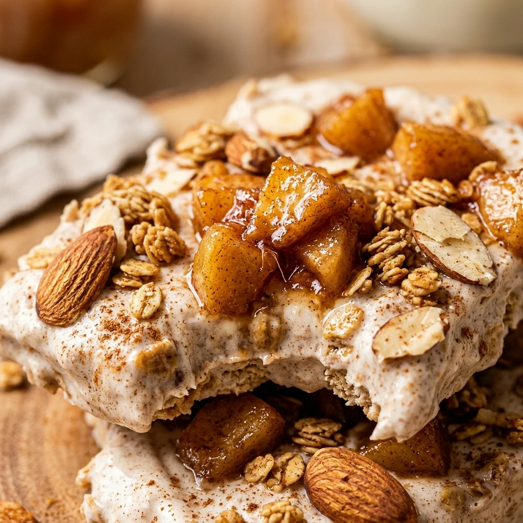 High Protein Apple Pie Protein Yogurt Bark