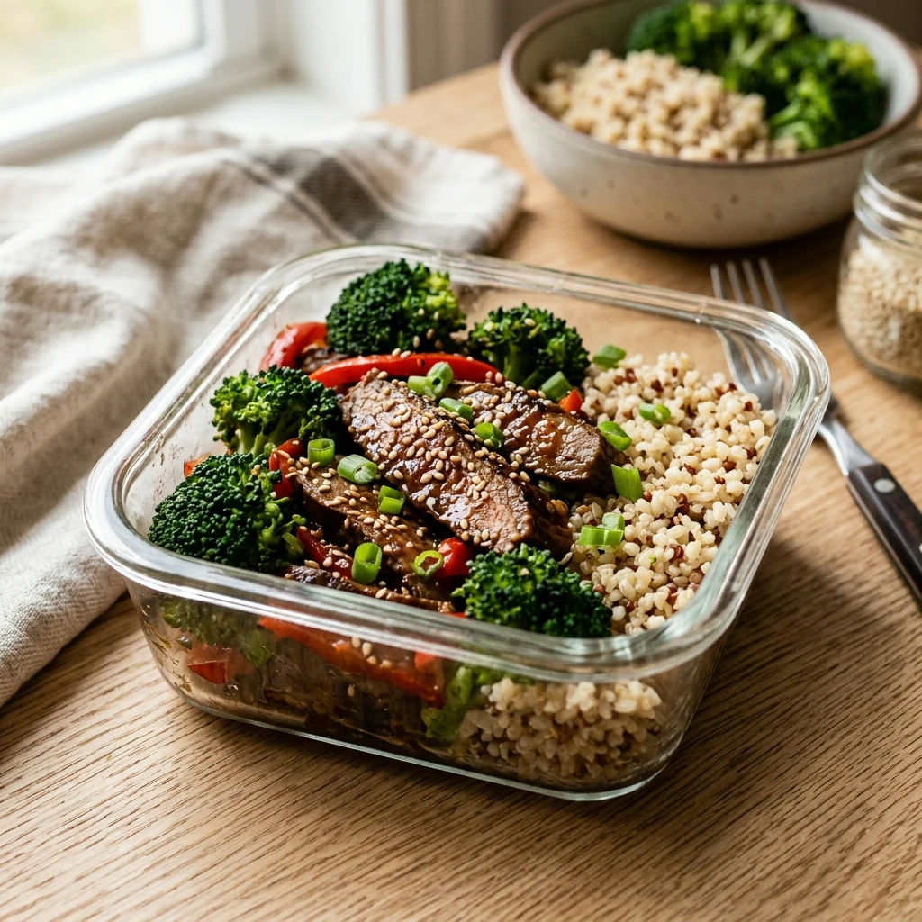 High Protein Beef And Broccoli Meal Prep Recipe