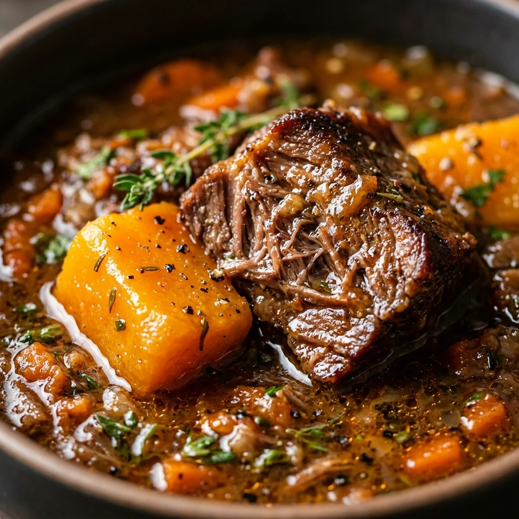 High Protein Beef And Butternut Squash Stew