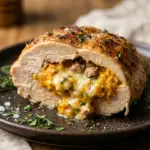 High Protein Butternut Squash Stuffed Chicken