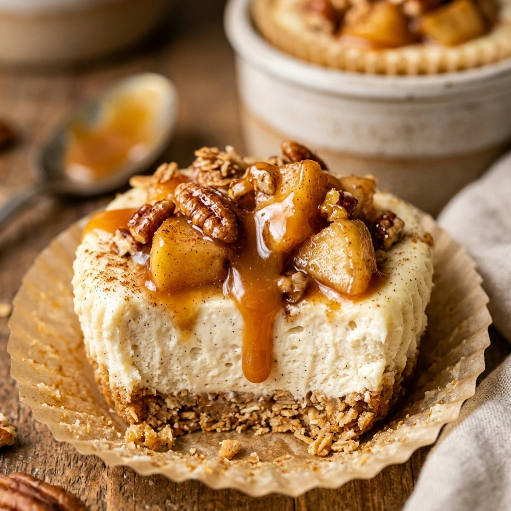 High Protein Caramel Apple Cheesecake Protein Cups