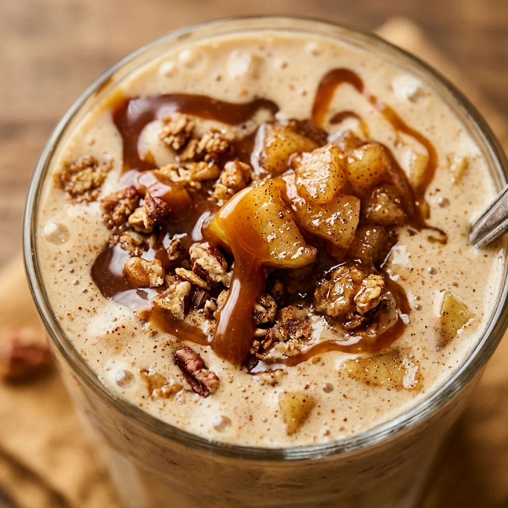 High Protein Caramel Apple Protein Shake