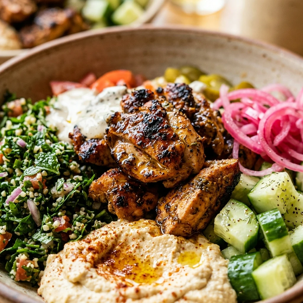 High Protein Chicken Shawarma Bowls High Protein