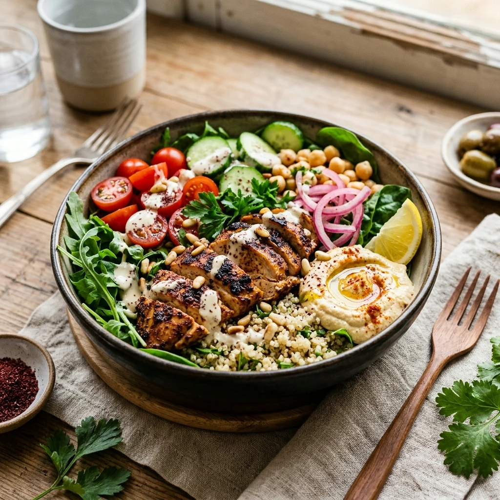High Protein Chicken Shawarma Bowls High Protein