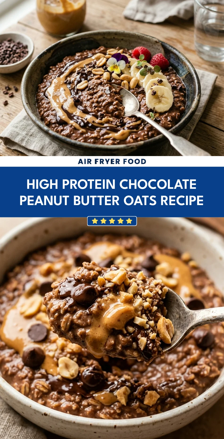 High Protein Chocolate Peanut Butter Oats Recipe