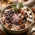 High Protein Christmas Hot Cocoa Cottage Cheese Bowl