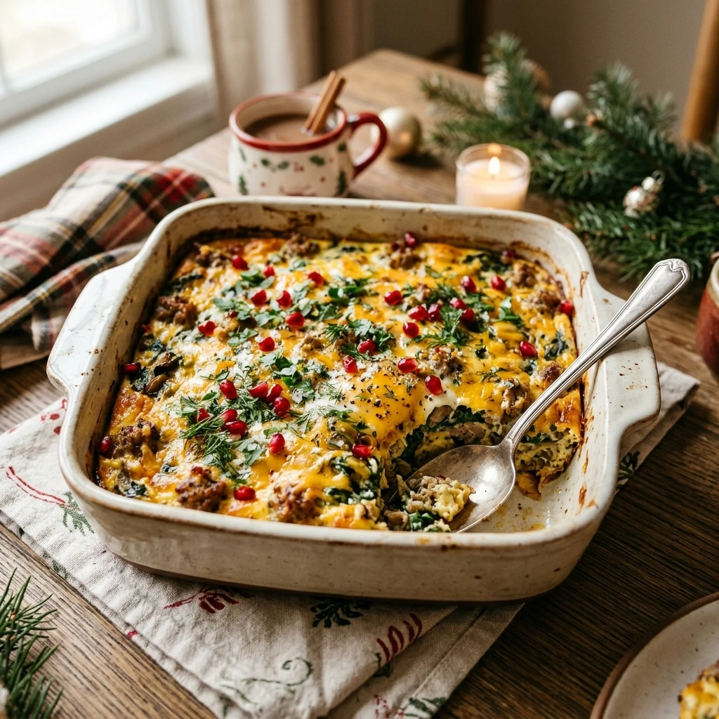 High Protein Christmas Morning Casserole