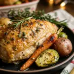High Protein Christmas Roast Chicken And Veggies