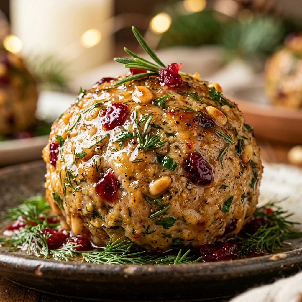 High Protein Christmas Tree Chicken Meatballs