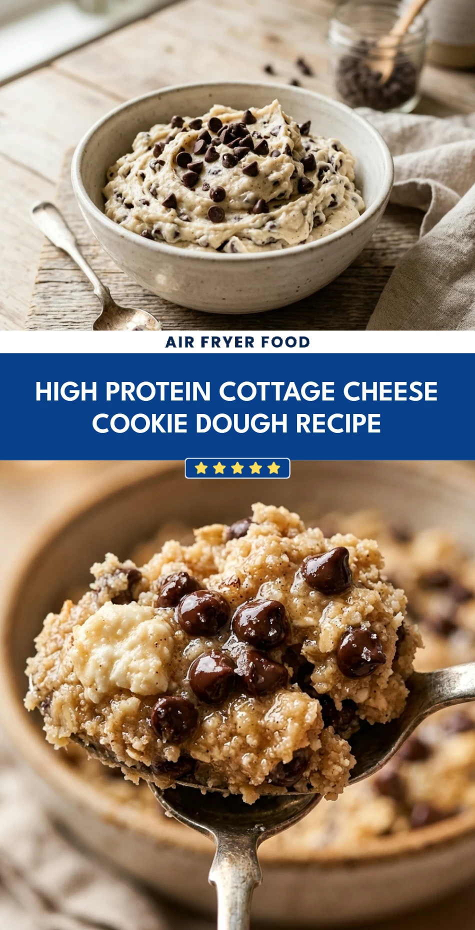 High Protein Cottage Cheese Cookie Dough Recipe