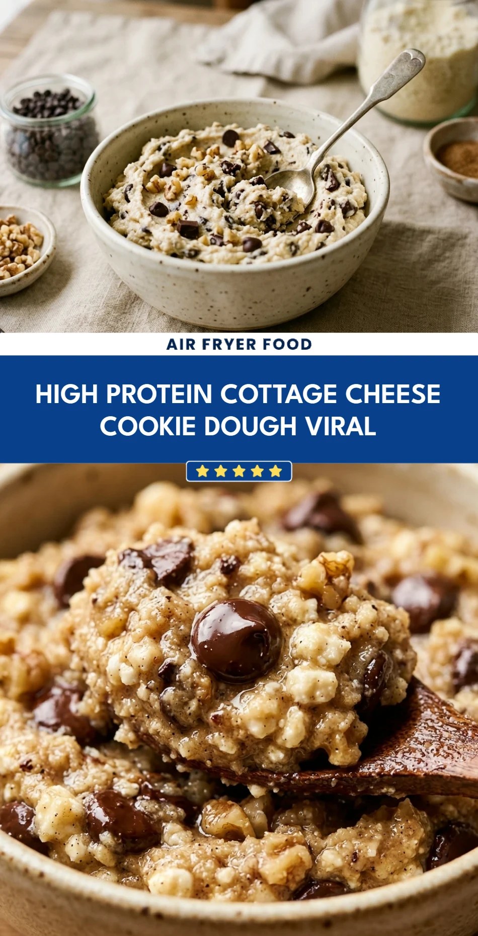 High Protein Cottage Cheese Cookie Dough Viral