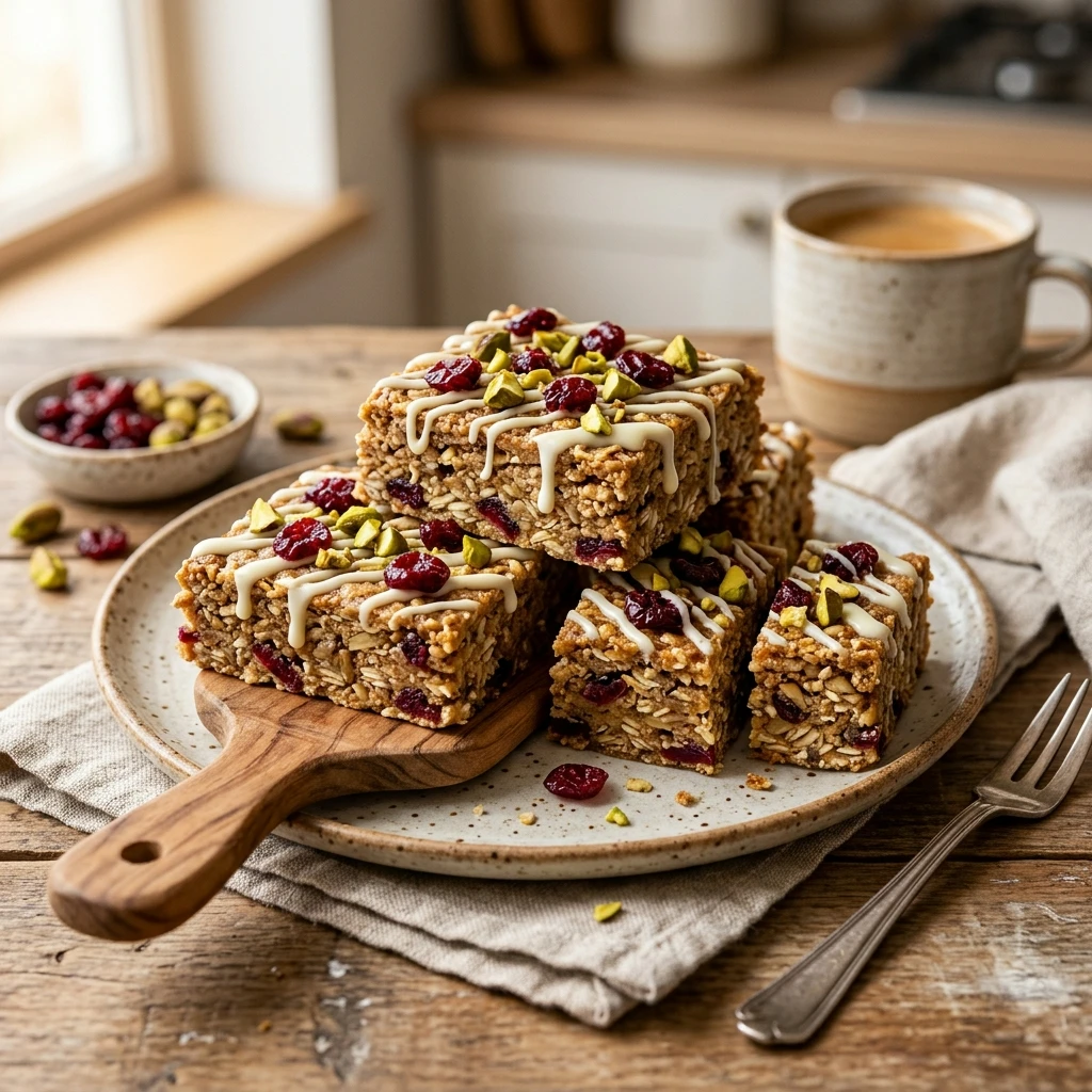 High Protein Cranberry Bliss Protein Bars