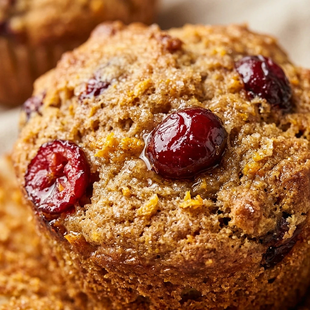 High Protein Cranberry Orange Protein Muffins
