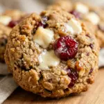 High Protein Cranberry White Chocolate Cookies