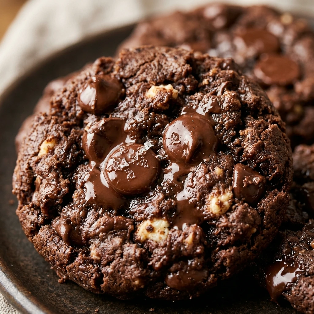 High Protein Double Chocolate Cottage Cheese Cookies