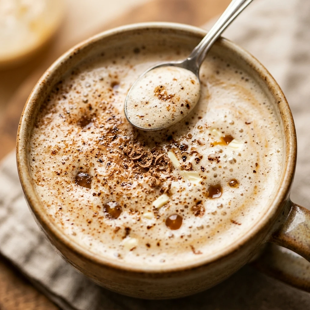 High Protein Eggnog Protein Latte Smoothie
