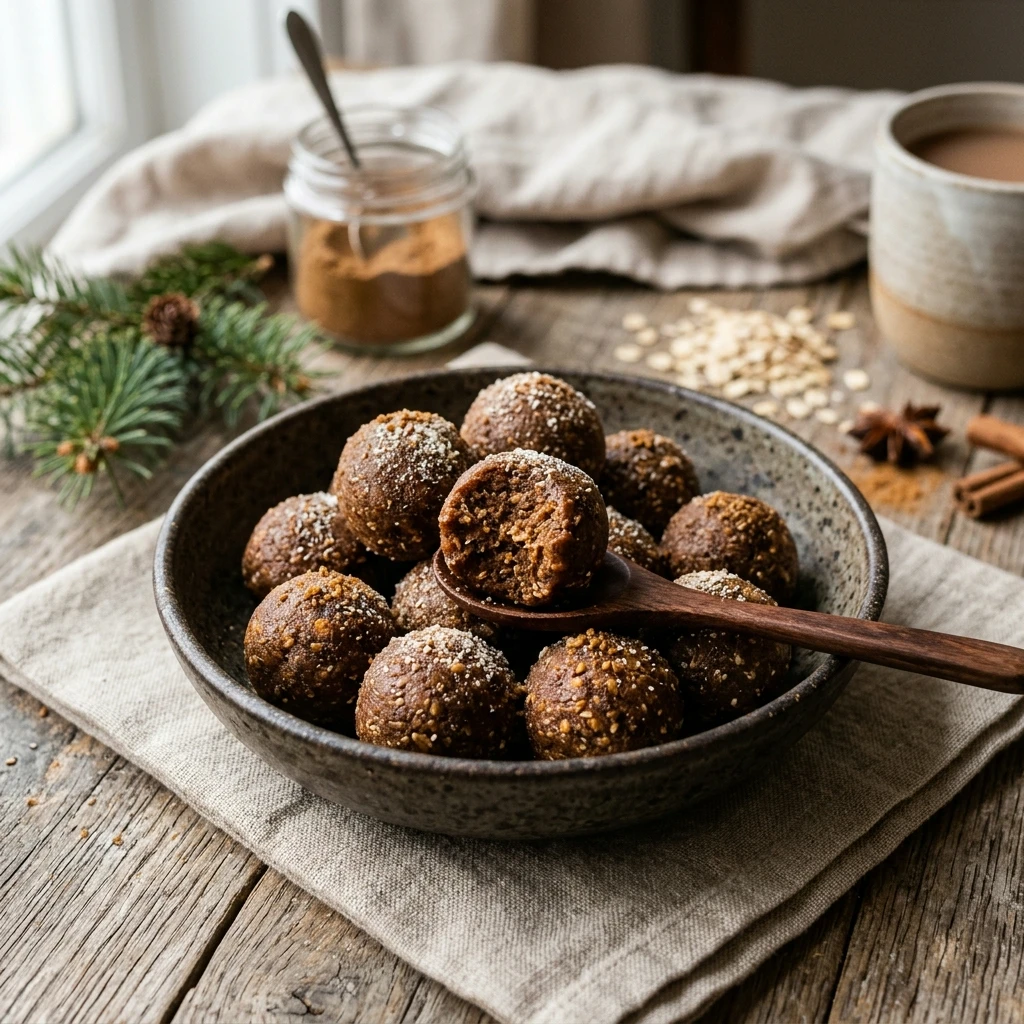 High Protein Gingerbread Cookie Dough Bites