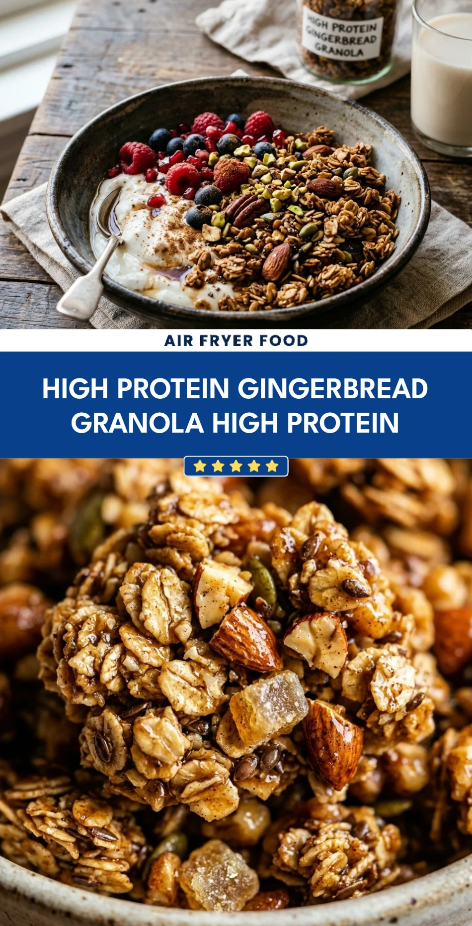 High Protein Gingerbread Granola High Protein