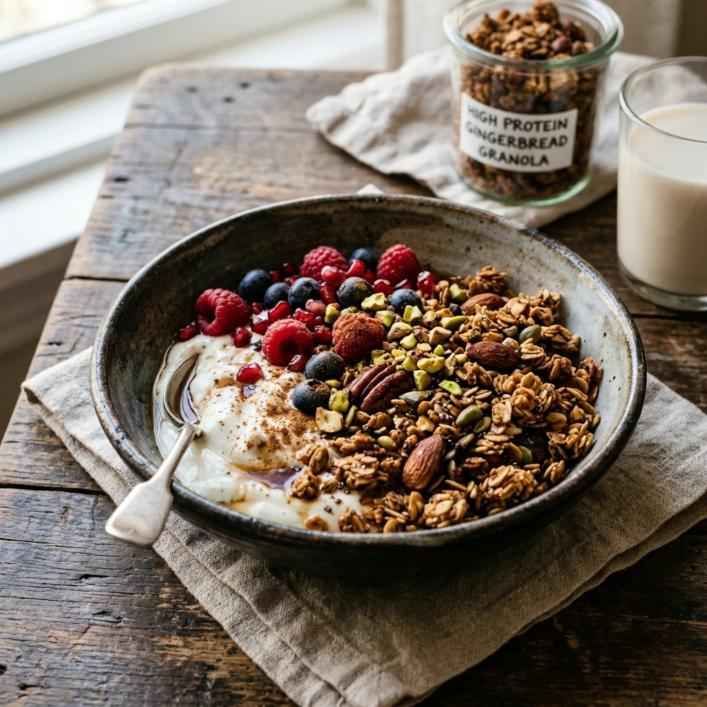 High Protein Gingerbread Granola High Protein