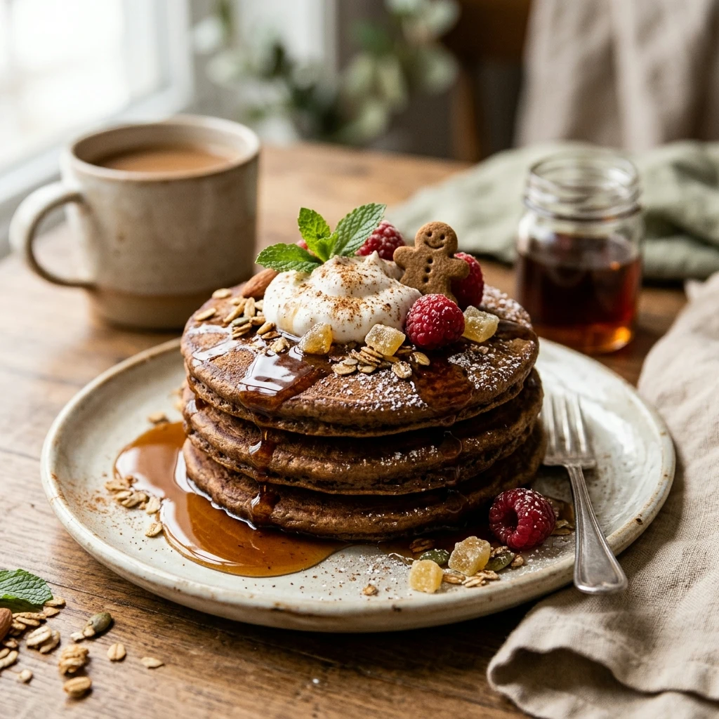 High Protein Gingerbread Protein Pancakes