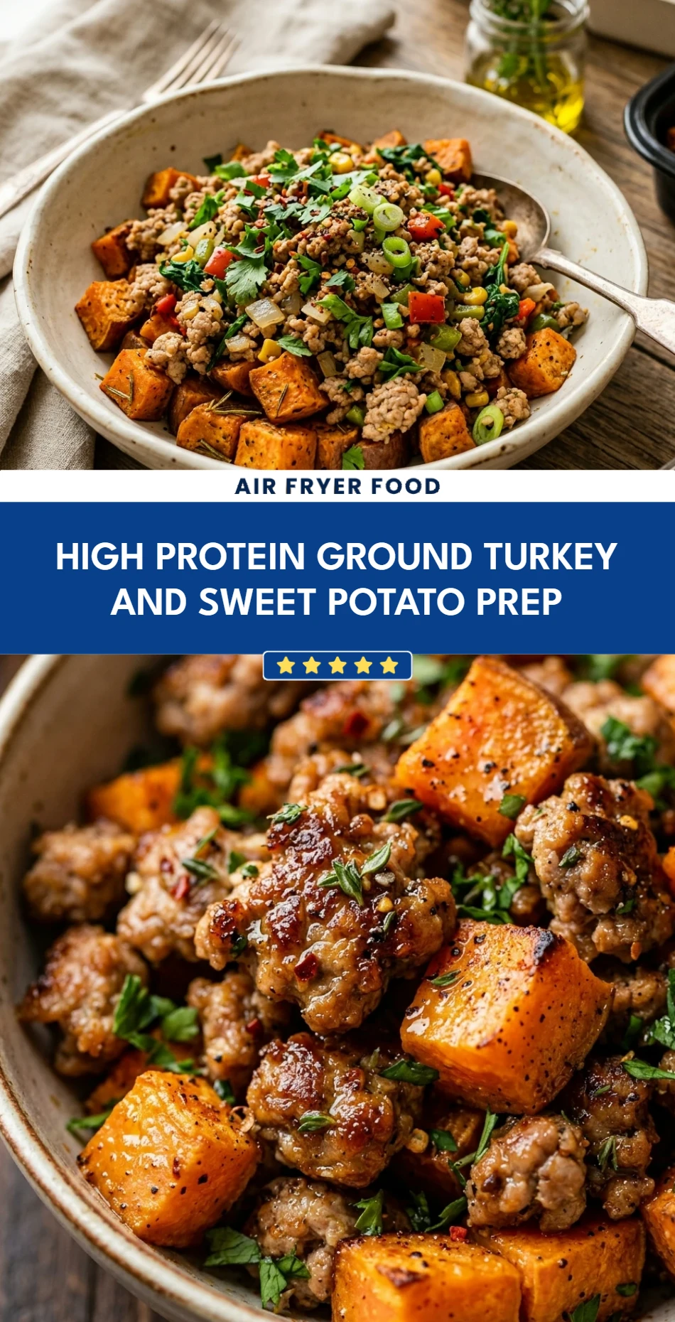 High Protein Ground Turkey And Sweet Potato Prep
