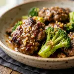 High Protein Honey Garlic Ground Beef And Broccoli