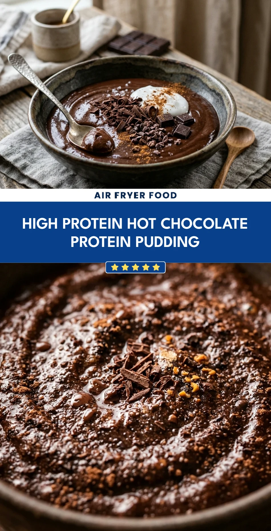 High Protein Hot Chocolate Protein Pudding