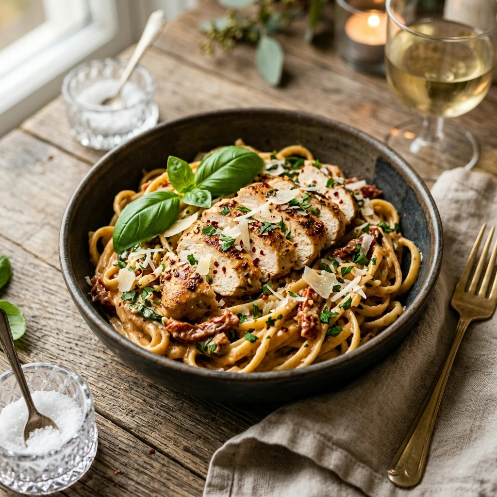 High Protein Marry Me Chicken Pasta Recipe