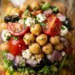 High Protein Mediterranean Chickpea Salad Jars Recipe