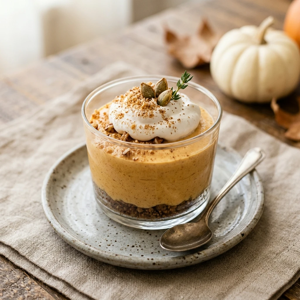 High Protein Pumpkin Cheesecake Mousse Cups