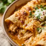 High Protein Pumpkin Chicken Enchiladas