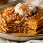 High Protein Pumpkin Cottage Cheese Pancakes