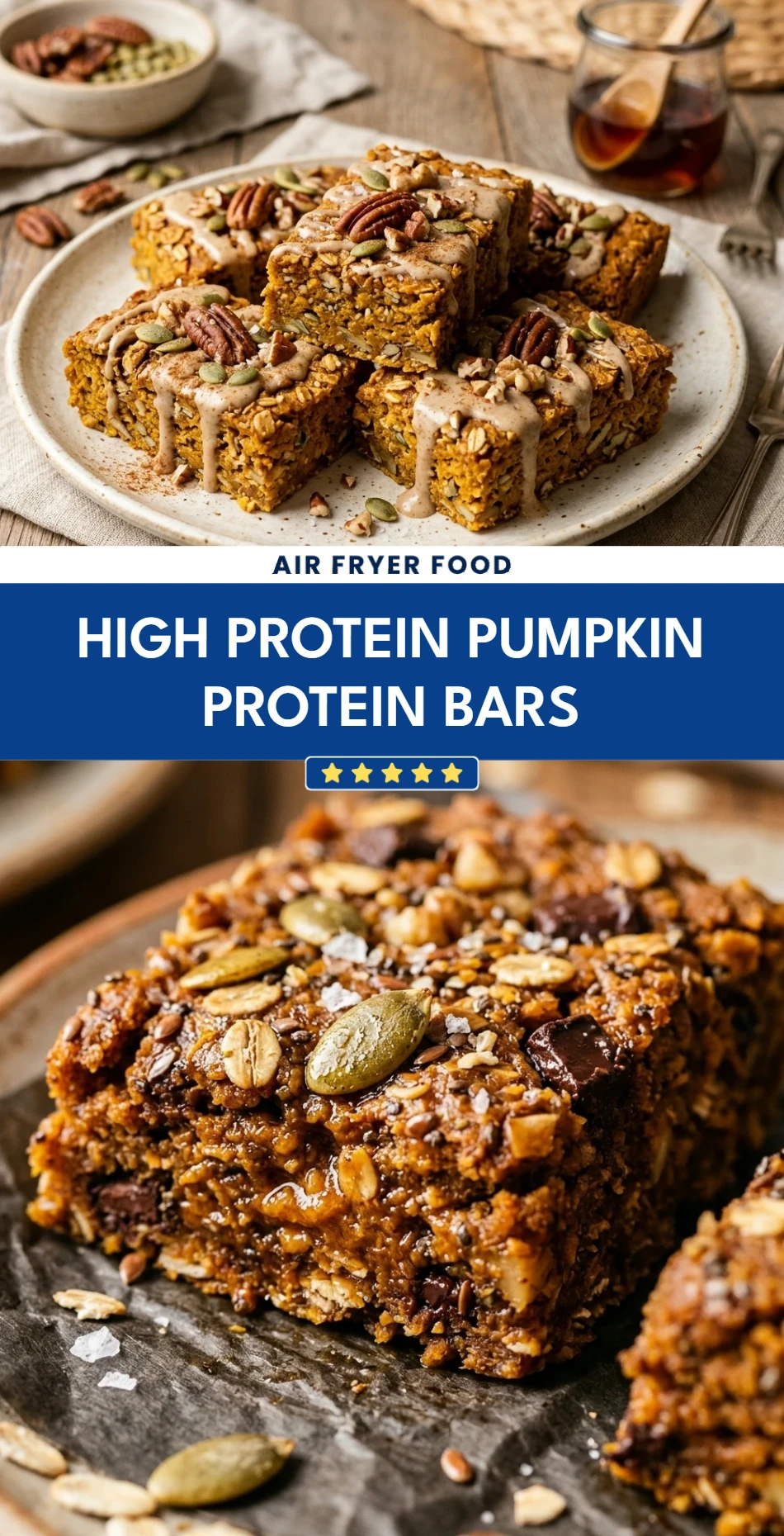High Protein Pumpkin Protein Bars