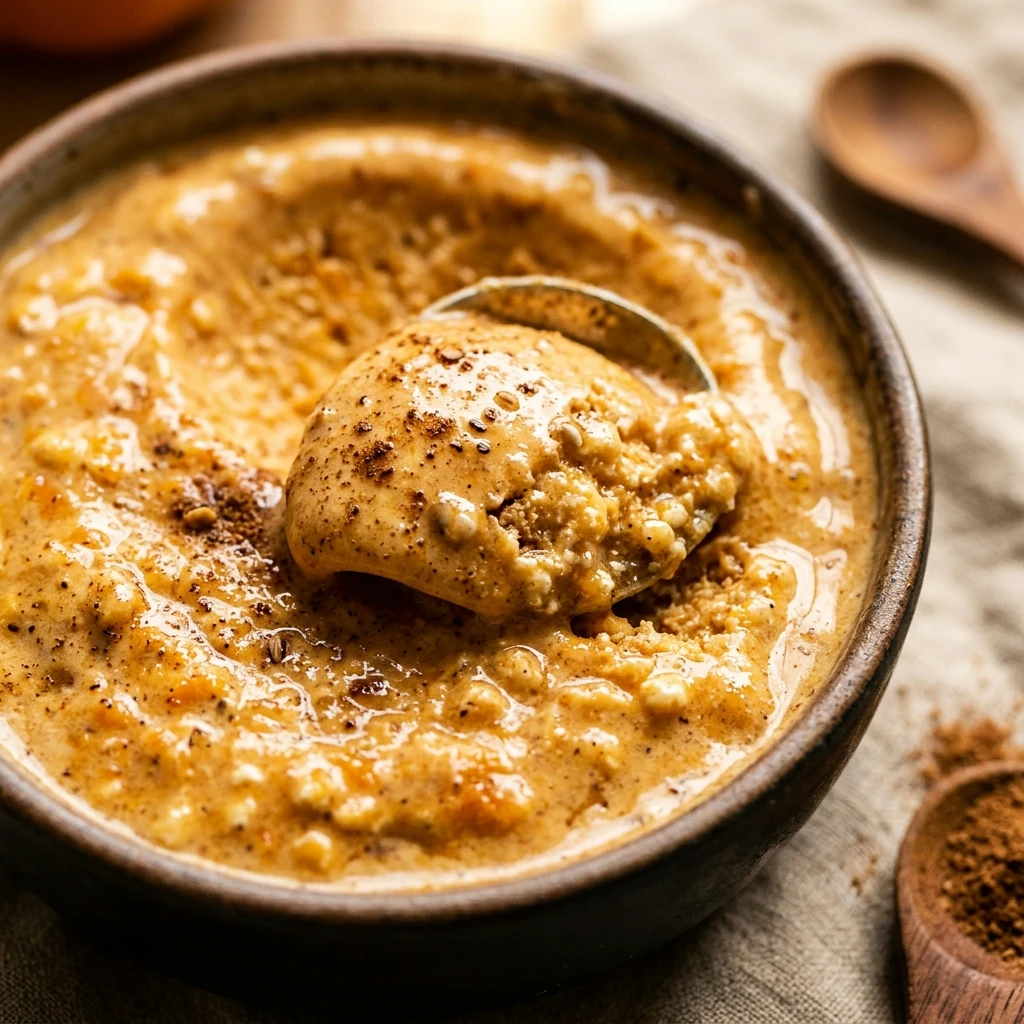 High Protein Pumpkin Spice Cottage Cheese Ice Cream