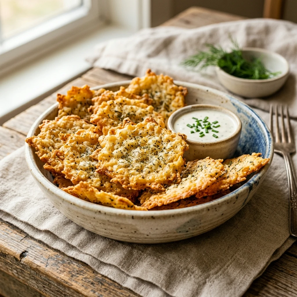 High Protein Ranch Cottage Cheese Chips Recipe