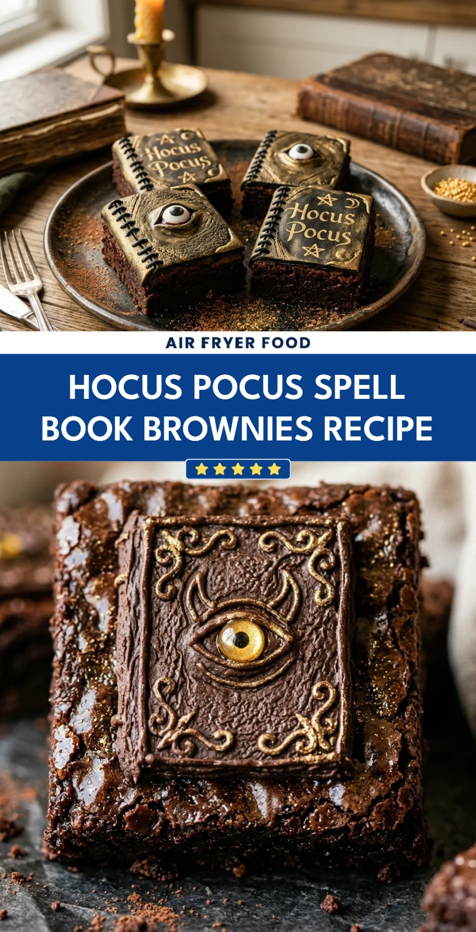 Hocus Pocus Spell Book Brownies Recipe