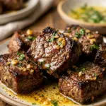 Juicy Air Fryer Steak Bites with Garlic Butter